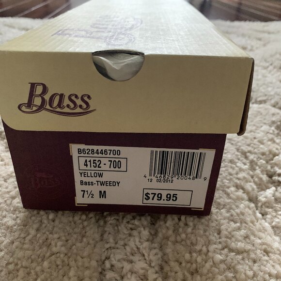 G.H. Bass & Co Tweedy Yellow Espadrille/Flats Size 7.5 (NWT) - Picture 7 of 7